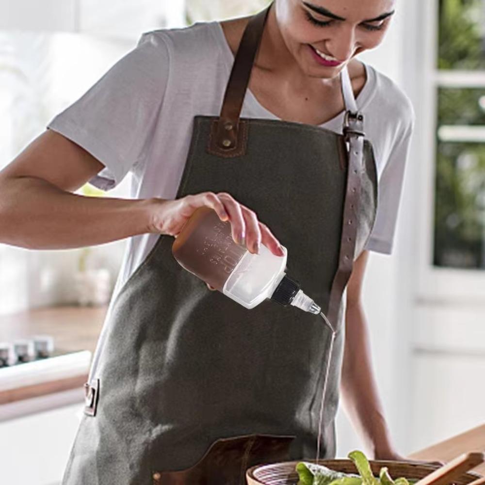 4pcs Plastic BBQ Oil Dispenser 100ml Squeeze Sauce Bottles Outdoor Oil Bottle Ketchup