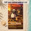 Beach TowelShaun the Sheep Custom Name Text Personalized Soft Towel for Beach Pool Indoor Home Decor Gift