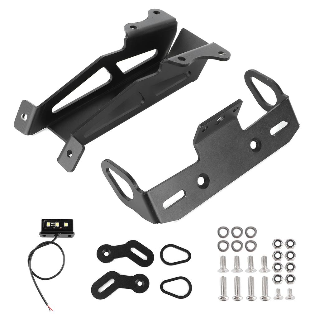 Задний держатель номерного знака мотоцикла с белой светодиодной подсветкой подходит для Yamaha MT?09 Трейсер ФДж?09