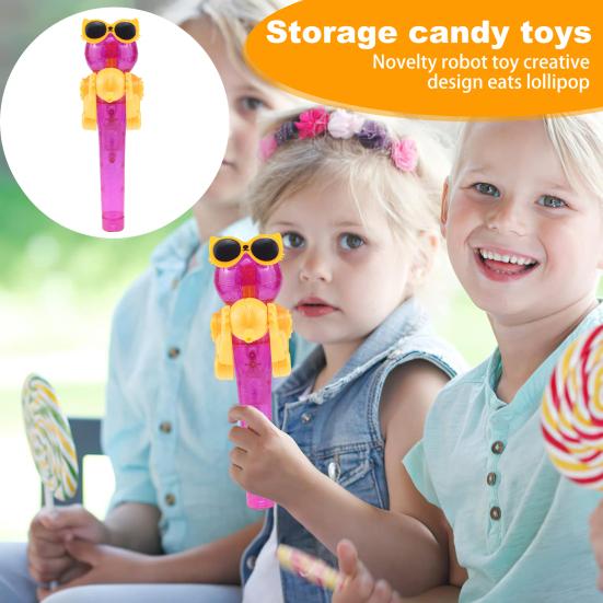 Держатель для леденцов Игрушка в форме динозавра Чехол для леденцов Новинка Ешь леденец Робот Игрушка Забавный леденец
