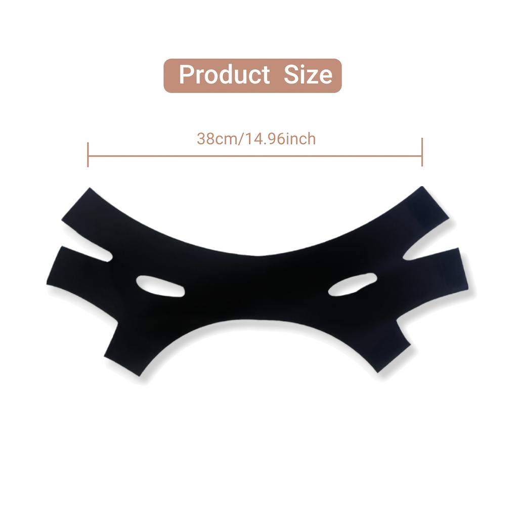 V-Line Face Shaping Strap, Chin Lift & Slimming Compression Band, Breathable Fabric, Invisible Stitches, Unscented Facial Contouring Sculpting Tool