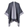 Women's Versatile Solid Color Spring Scarf Shawl - Imitation Cashmere Poncho for All Seasons