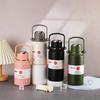 New Space Pot Large Capacity Thermos Cup Sports Kettle Female Stainless Steel Water Cup Male Straw Cup Thermal Pot