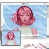 5D Diamond Painting Full Diamond Cartoon Girl Avatar Diamond Painting Handmade Diy Diamond Mosaic Painting Home Decoration