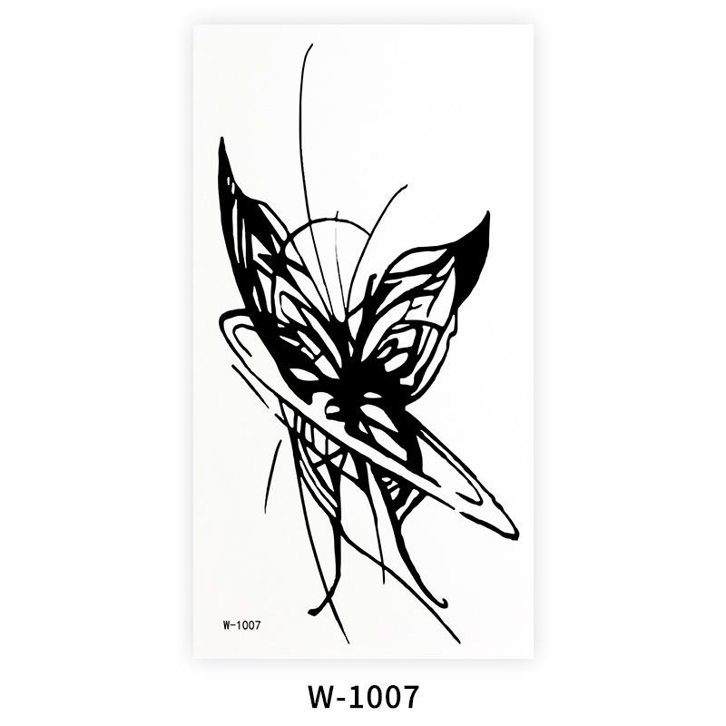 Мультяшная тату-наклейка Водонепроницаемая наклейка-тату с бабочкой Милая маленькая свежая временная татуировка Тату