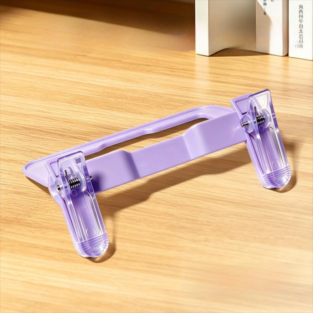 Stationery Dual-Head Clip Non-slip Adjustable Fixed Clip Book Page Holder for Hands-Free Use