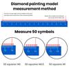 Diamond Painting Ruler Stainless Steel Neat Fast Point Drilling Easy Peel Nano-coating Stronger
