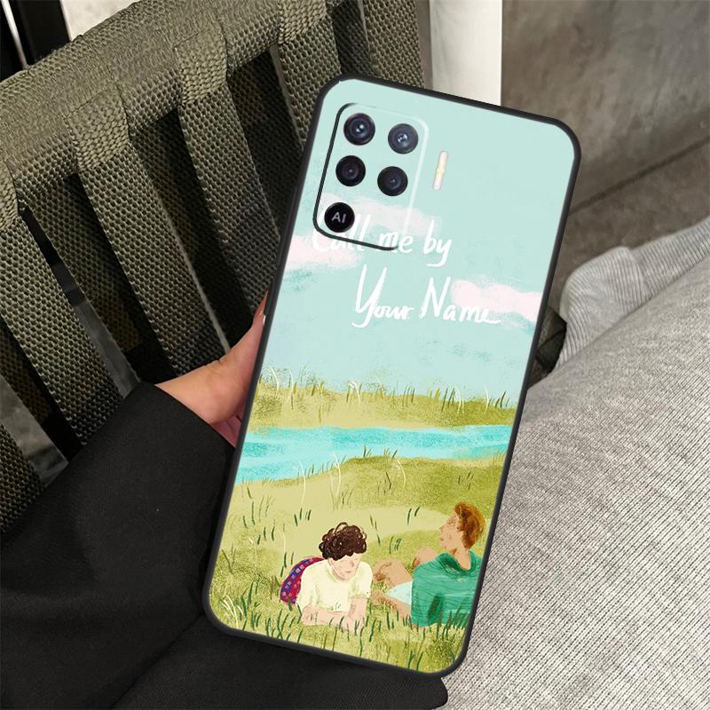 Чехол 'Назови меня своим именем' для Oppo A78 A98 A80 A40 A60 A18 A38 A58 A15 A17 A77 A74 A94 A54 A57S A16 A76 A96
