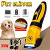 35 Вт Электрическая машинка для стрижки домашних животных кошек собак Перезаряжаемая Профессиональная машинка для стрижки волос домашних животных Бесшумная машинка для стрижки волос животных