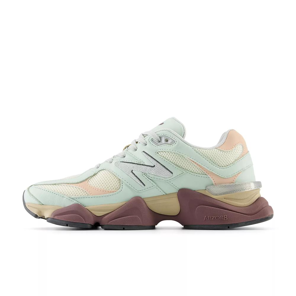 Sneakers New Balance green/beige/pink 9060