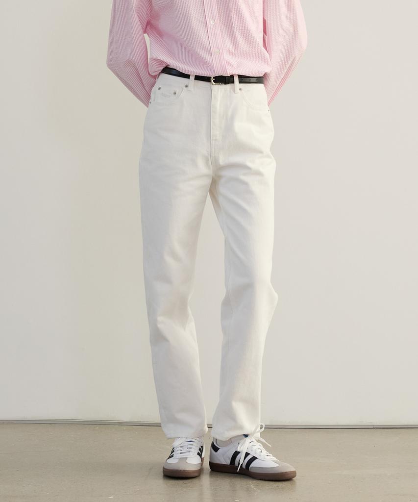 TTUDEMENT Washing Denim Pants White