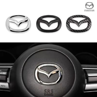 1 шт. ABS Наклейка на центральную эмблему руля автомобиля для Mazda 3 CX3 CX4 CX5 CX7 CX8 CX9 CX30 RX7 Atenza Axela Декор интерьера