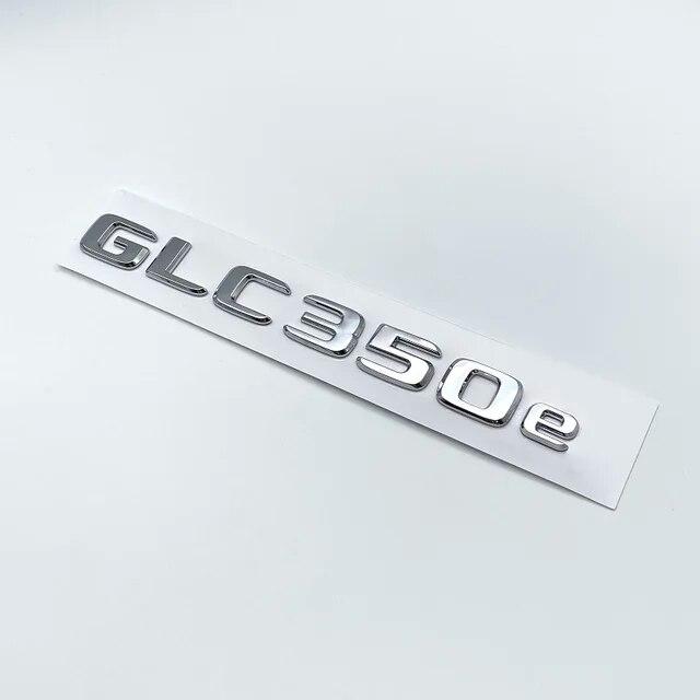 3D хромированные черные буквы GLC300de GLC300e GLC350e GLC400e 4Matic эмблема для Mercedes Benz GLC X253 наклейка на багажник автомобиля с логотипом