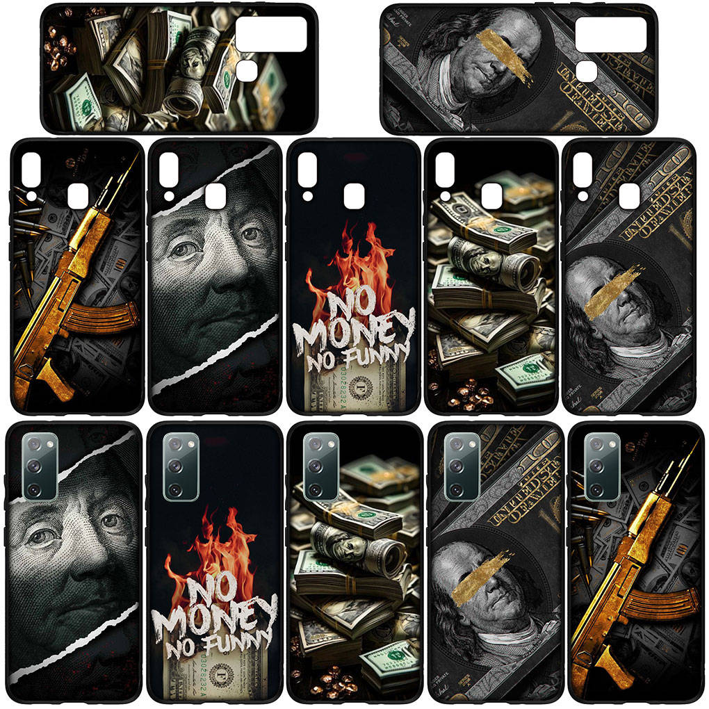 For Samsung Galaxy S24 S23 iPhone 16 15 14 Xiaomi Redmi Note 13 12 11 10 8 Plus 9 Pro Max X XR 14C Phone Case Money 100 Dollars Art OPPO Huawei Cover