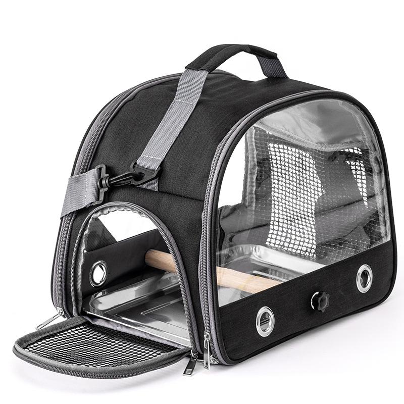 Portable Waterproof Bird & Small Pet Carrier: Foldable Bag for Hamsters, Parrots, Pigeons, Mynas, and Cockatiels.
