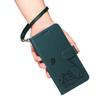 Leather Wallet Flip Case For OPPO Reno 15 Pro Max mini 15F 14 14F 13 13F 12 12F 11 11F 10 Cat and Butterfly Embossed,Wrist Strap