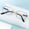 Сверхлегкие высококлассные очки для чтения с фильтром синего света, без оправы, с металлическими краями, многосторонние Ds-8886