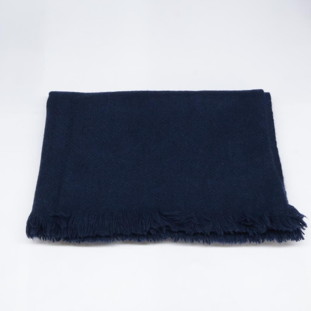 NORLHA [Beautiful Condition] Yak Wool Stole / Scarf NavyUsed