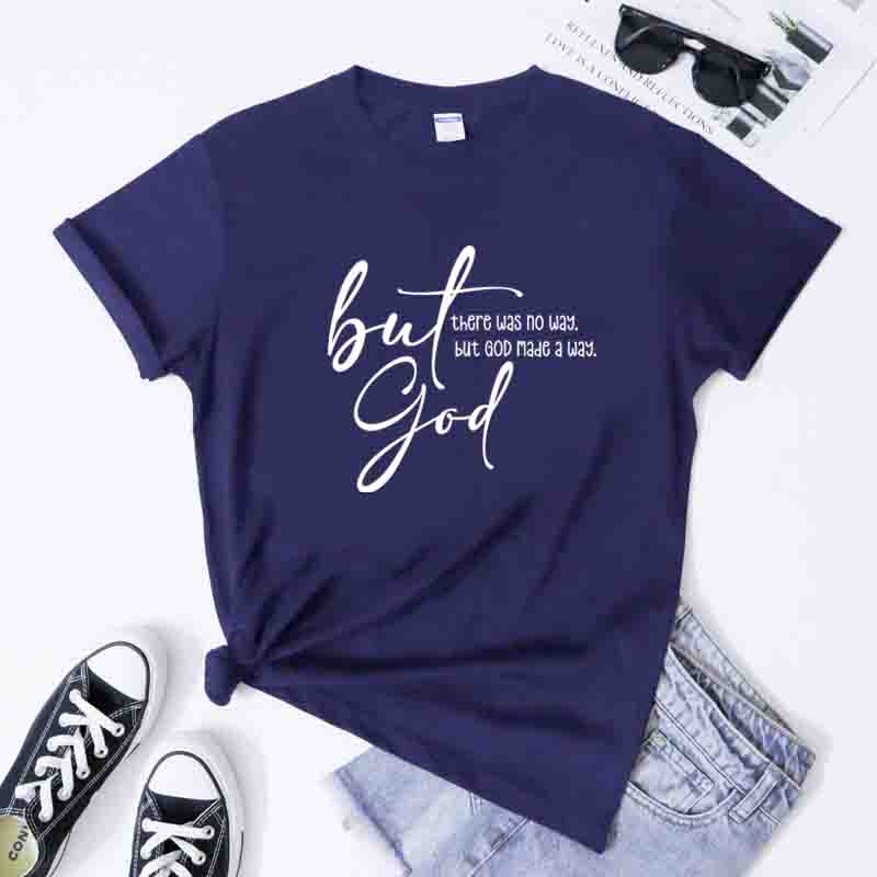 100 Cotton But God TShirt Casual Unisex Jesus Bible Verse Tee Top Religious Unisex Christian Apparel Faith Based Gifts For Her