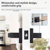 Square Three-Bar Door Lock Modern Style Interior Bedroom Burglar Lock Three-pole Handle Lock  Home