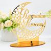 EID Mubarak Acrylic Ornament Ramadan Decorations for Home Islamic Muslim Party
