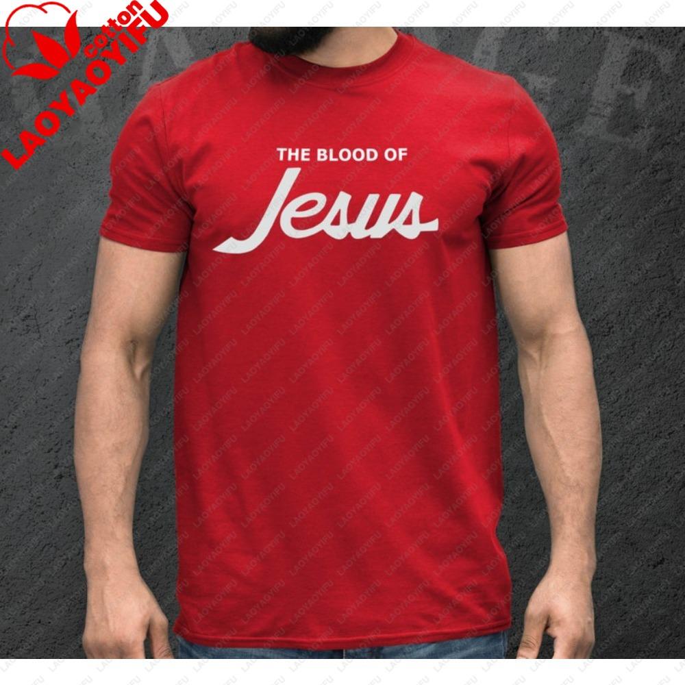 The Blood Of Jesus Tshirt Christian Unisex Clothing Jesus Christ Shirt Unisex Unisex Fashion Crewneck Cotton Tee Daily Life Tops
