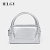 Women's Textured Handbag, Korean Retro Messenger Bag