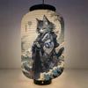 Japanese Kimono Samurai Cat Art Pattern Lantern Restaurant Izakaya Cuisine Decor Advertising Sign Ukiyo-e Style Paper Lantern