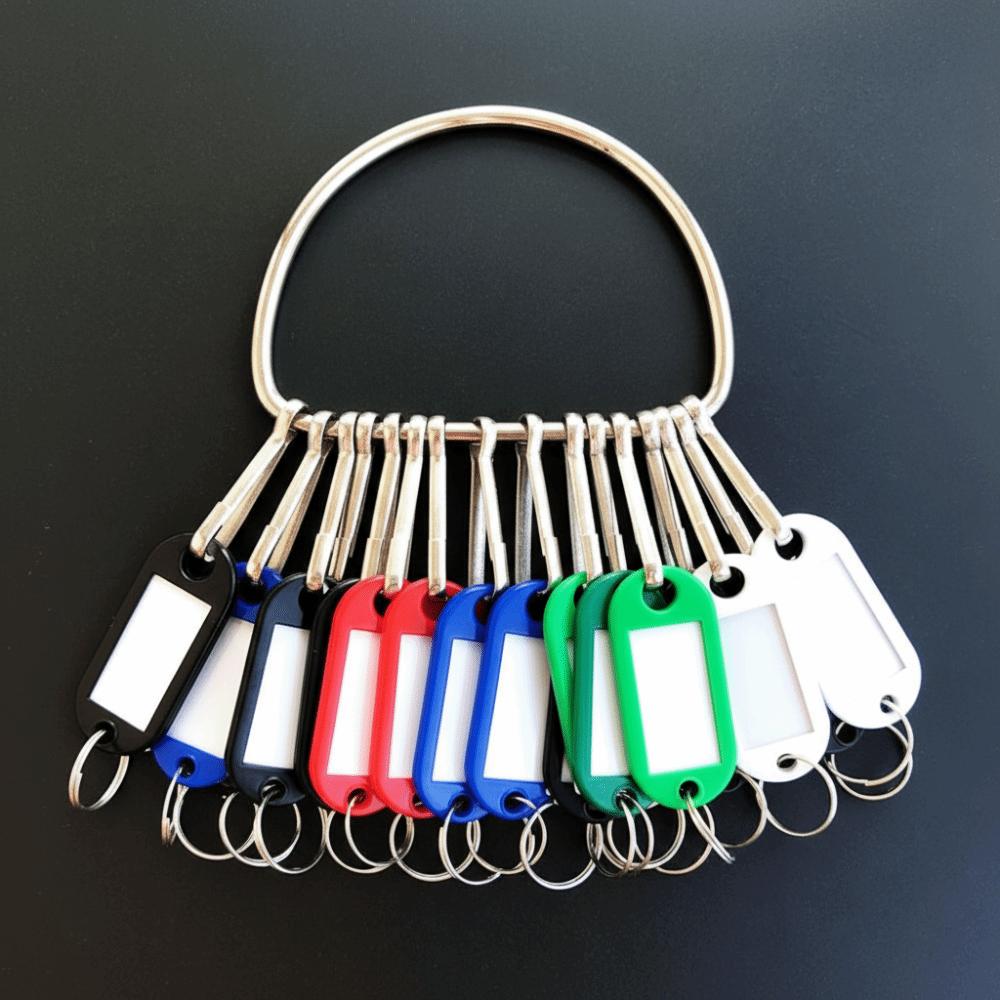 16/26/36 штук Пластиковый брелок для ключей с номерными табличками Брелоки для ключей Бирки для ключей Классификация ключей