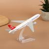 16 см Модель самолета Boeing 777 Turkish Airlines из сплава Масштаб 1:400 Металлических Реплик Самолетов Литой Самолет Авиационные Коллекционные Предметы