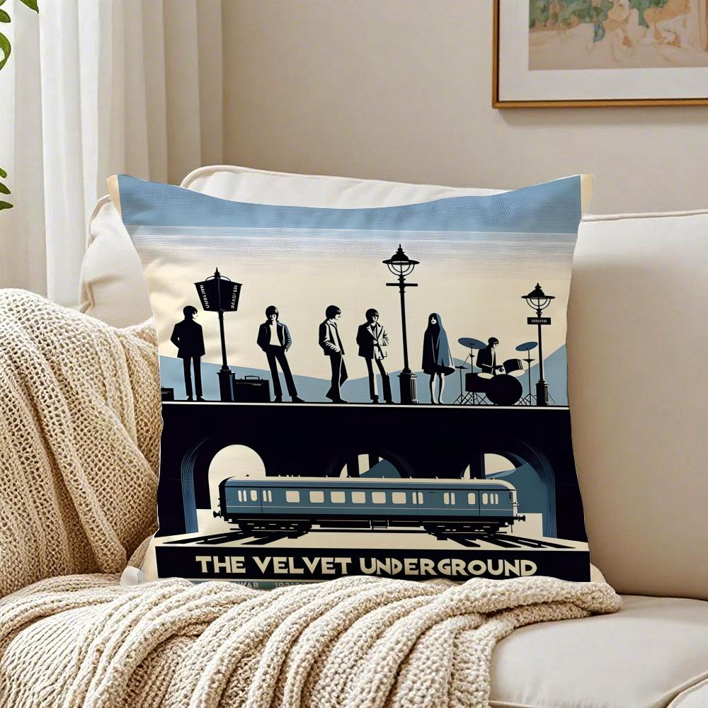 Music Experimental The VVelvet UUnderground Cushion Cover Pillowcase Antidustmite living Room Sofa Decor Cushion Room