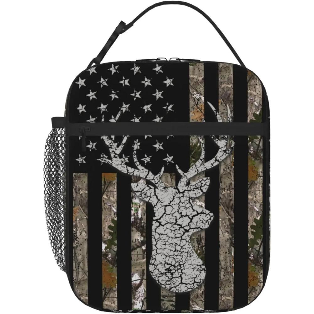 Сумка для ланча Хэллоуин Летучие мыши Ланч-бокс, Многоразовая сумка-тоут для ланча для работы в офисе, школы, пикника, пляжа, Непромокаемая сумка для мужчин и женщин