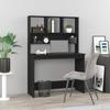 VidaXL Desk with Shelves Black 102x45x148 Cm Engineered Wood 823001