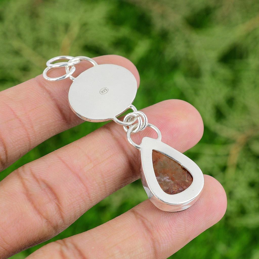 Daughters Day Sale Garden Quartz Stone Sister Pendant Jewelry Sterling Silver