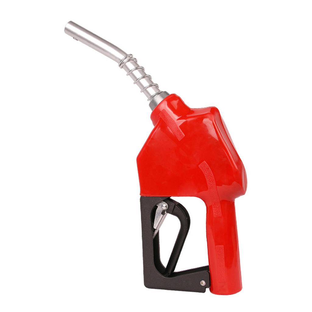 Auto Shut Off Fuel Nozzle, Aluminum Alloy Gasoline Nozzle with 1 Inlet and 13 16 Outlet, Red