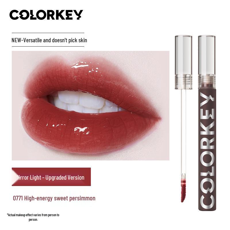 Colorkey Блеск для губ - Женская матовая нюдовая серия и зеркальная помада с эффектом водного сияния