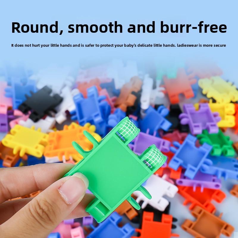 With Plastic Blocks For Toddler Learning And Development