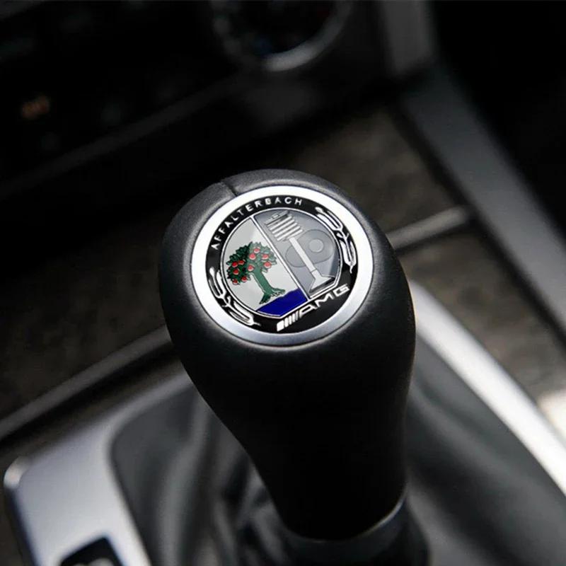 AABGT1 Car Accessories Gearbox Control Lever Sticker Shift Handle Decals For Mercedes Benz AMG C E SClass W204 W205 W203 W211 W212 W213