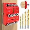 30 45 90 Degree Vertical Drilling Guide Bubble Level Angle Drill Guide  Cable Railing