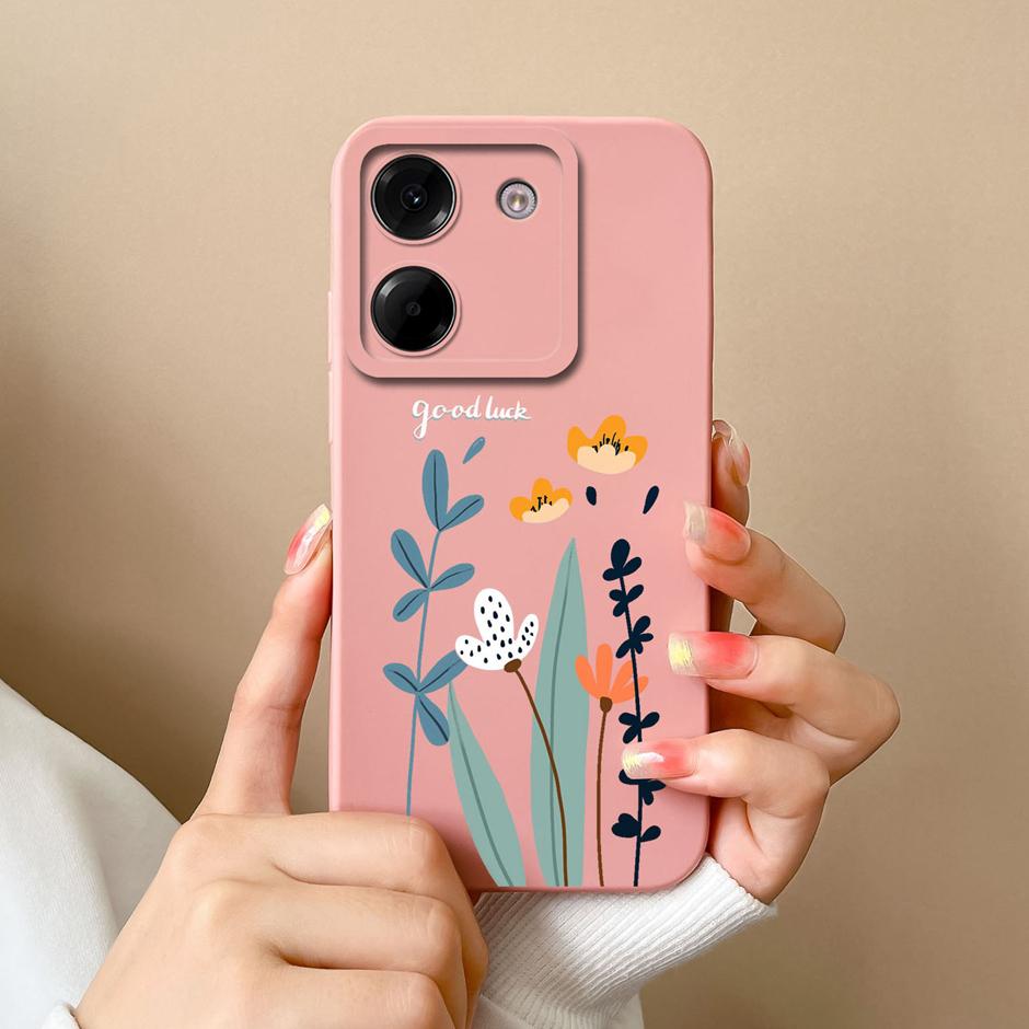 For Xiaomi Poco M7 Pro 5G Case Cute Cartoon Sweet Girl Silicone Soft Protective Back Cover For XiaomiPocoM7 Pro 5G Fundas Coque