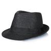 Men's British Style Panama Hat: Paper Straw with Black Edge, European & American Jazz Design, Casual Summer Straw Hat