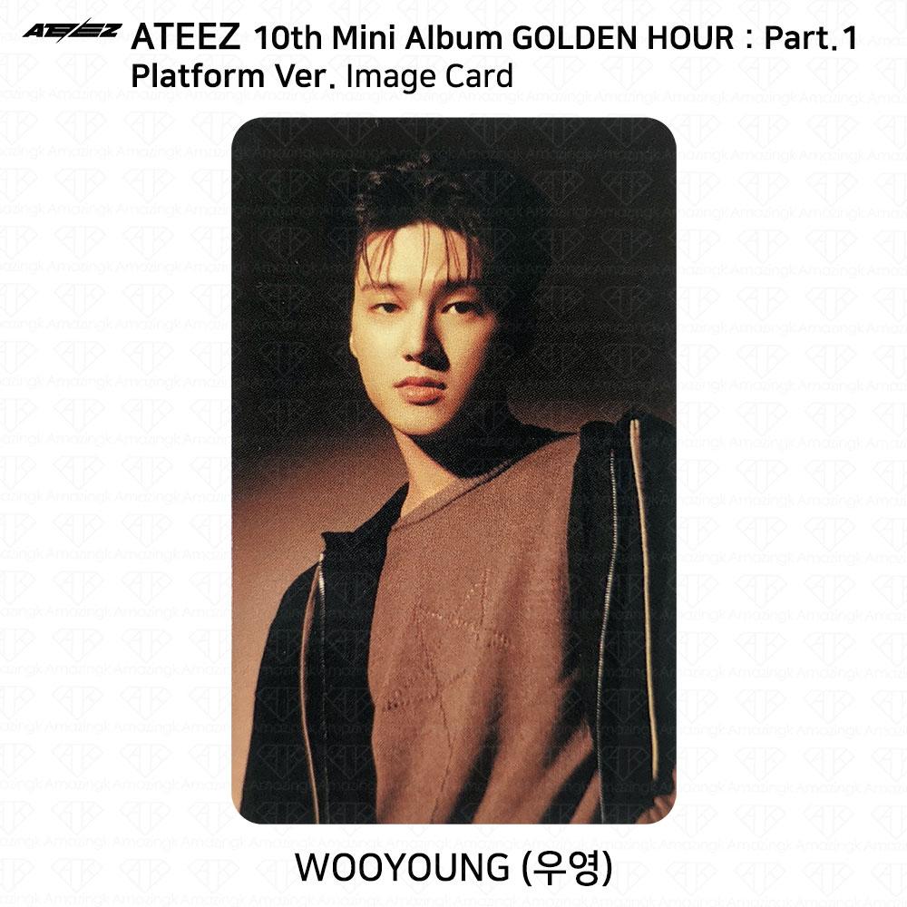 ATEEZ 10-й мини-альбом Golden Hour Part.1 Платформа Версия Мини-открытка для фотокарты KPOP