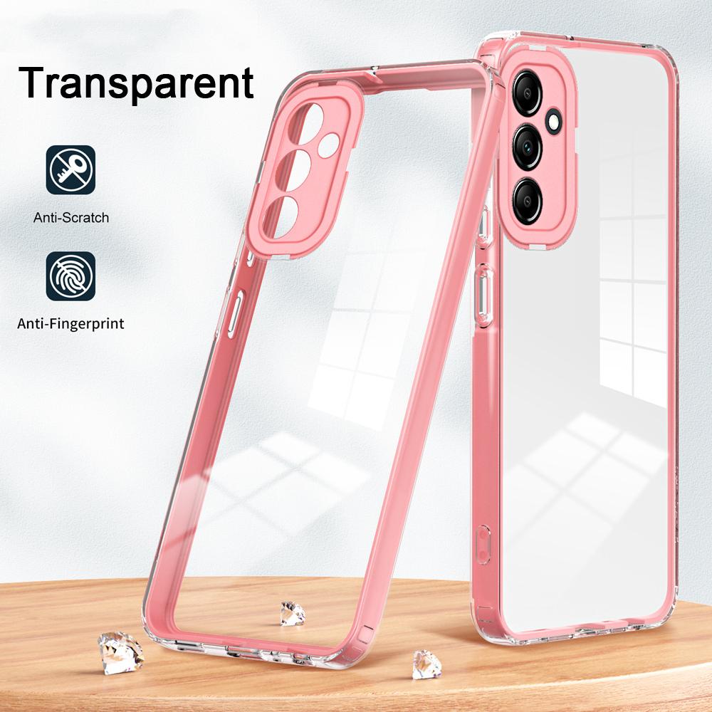 KEYSION Противоударный защитный прозрачный чехол для Samsung M54 5G M14 F54 A25, прозрачный ТПУ + ПК 2 в 1, задняя крышка для телефона Galaxy S23 FE