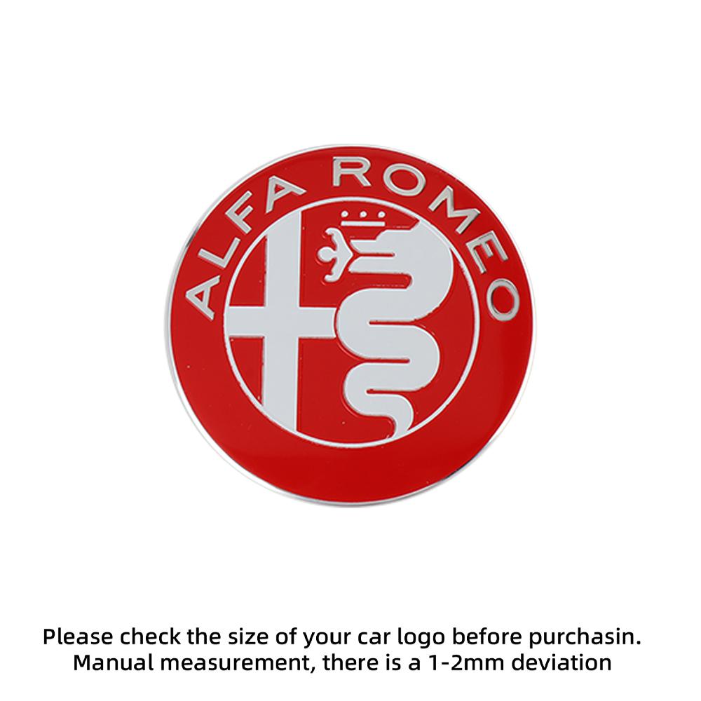 2026 Hot Sticker 3D Metal Car Front Grille Fender Badge Auto Exterior Accessories For Alfa Romeo Giulia Stelvio Giulietta 156 15