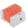 4P Surge Protective Device DIN Rail Mounting Arrester Protector with Indicator AC 420V RMU1‑C20 40 60