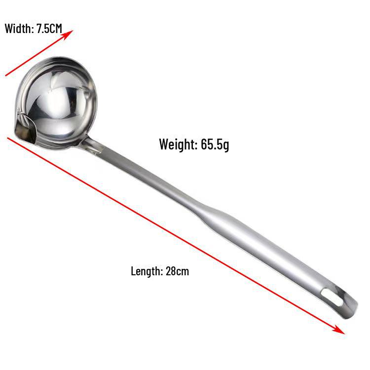 Маслоотделитель из нержавеющей стали и ложка для супа 