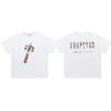 Cross-border new graffiti letter printing European and American street trendy brands loose and versatile casual men's and women's short-sleeved round