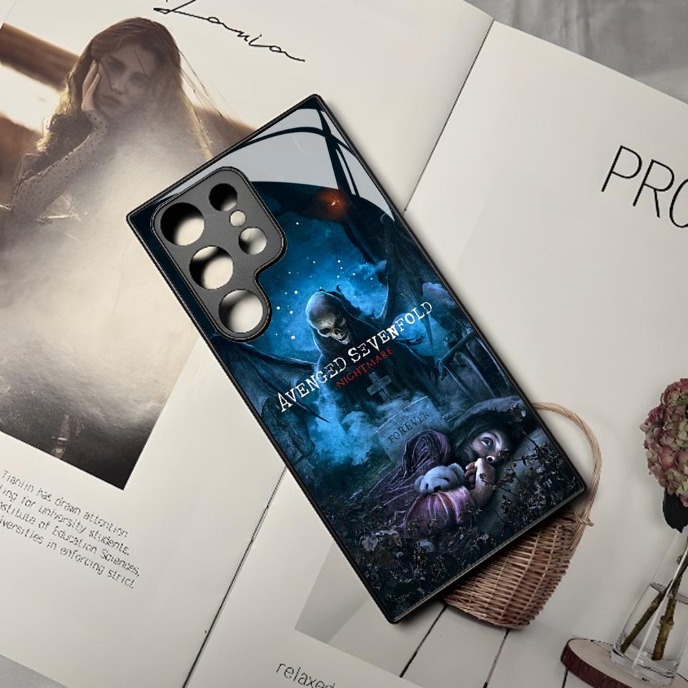 A-Avenged Sevenfold Phone Case For Samsung Galaxy S26 S25 S24 S23 S22 S20 S21 Edge Ultra Plus Fe Colored Silver Cover