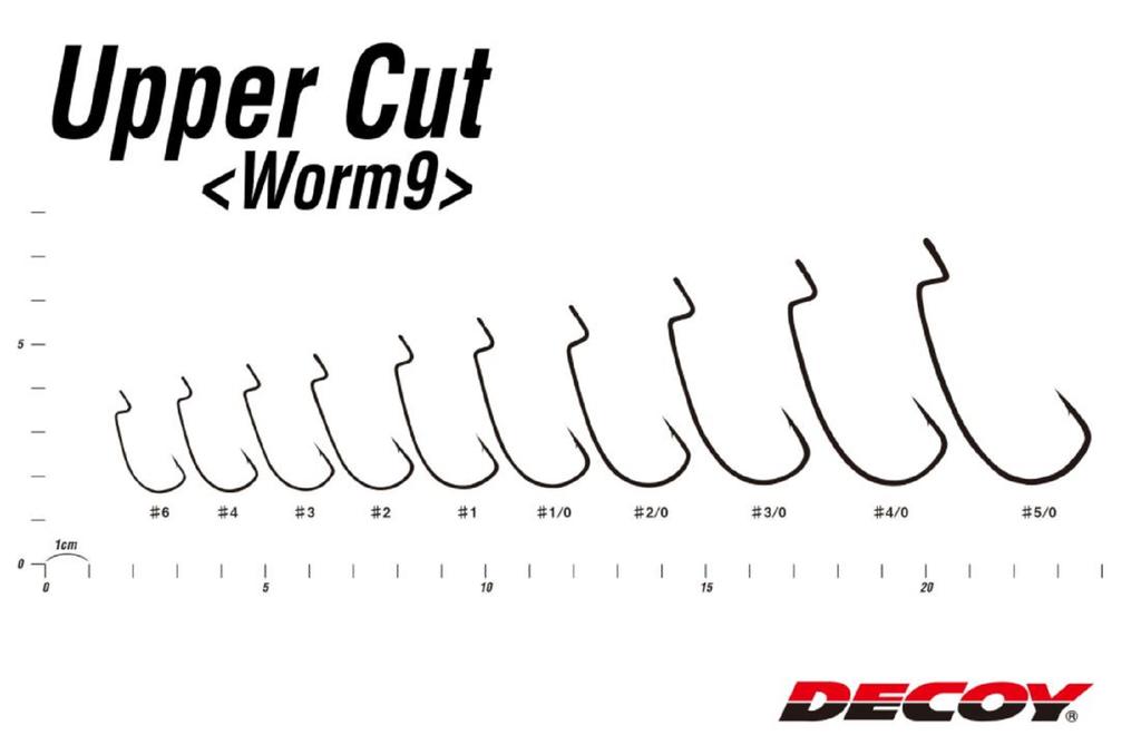 Decoy Worm 9 Upper Cut Worm Hooks Size 5/0 (2083)
