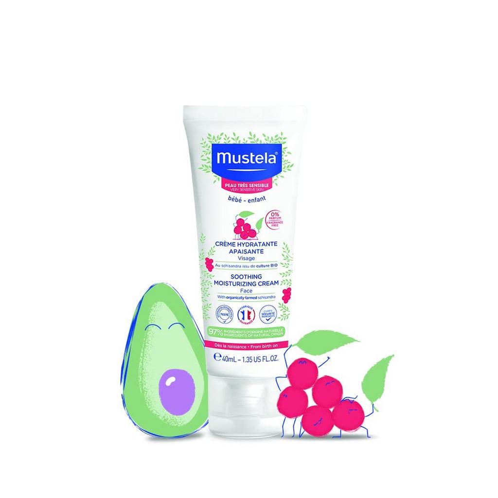 Mustela Bébé Soothing Moisturizing Face Cream 40 ml